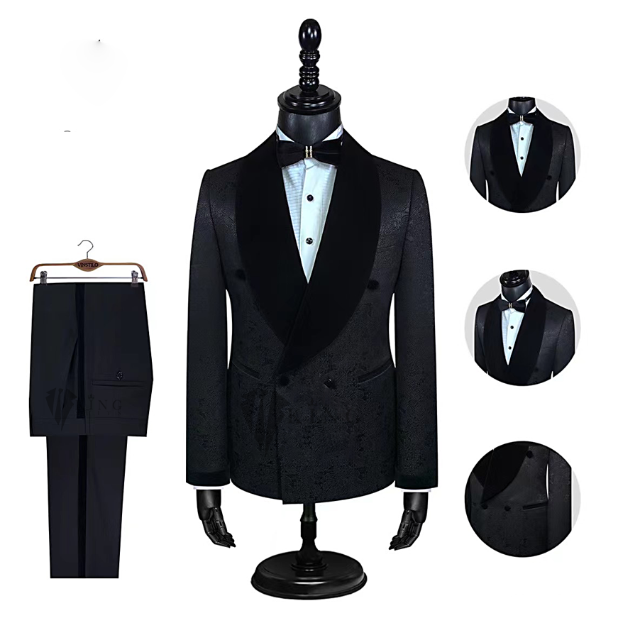 King Suits Double Breasted Velvet Black – King Suits